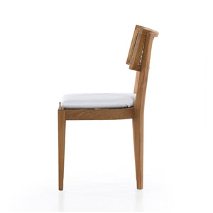 Britt Outdoor Dining Chair In Natural Teak