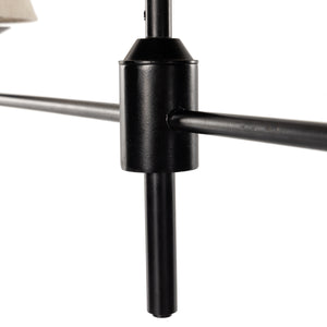 Dodie Linear Chandelier In Jet Black