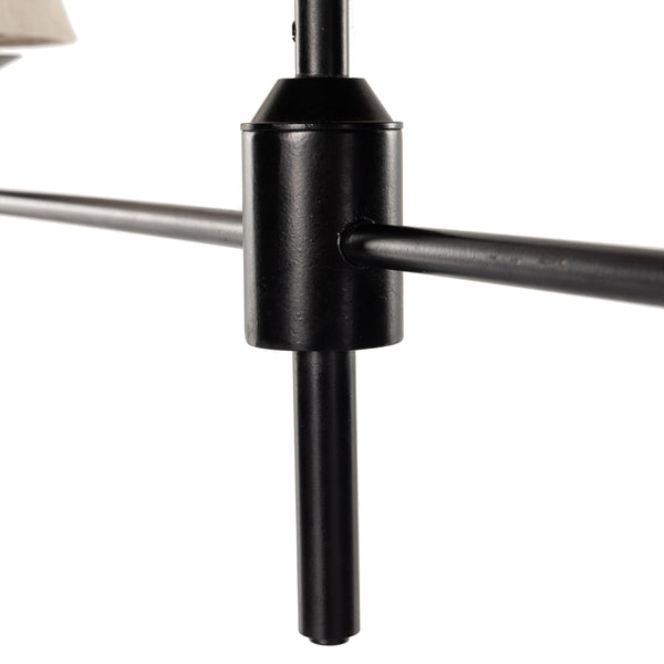Dodie Linear Chandelier In Jet Black