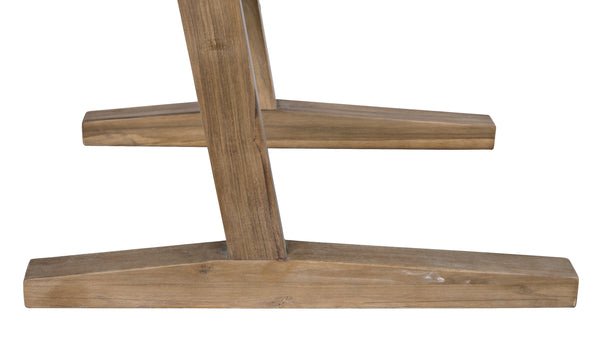 Salam Teak and Rope Chair with Clear Coat Flat Finish