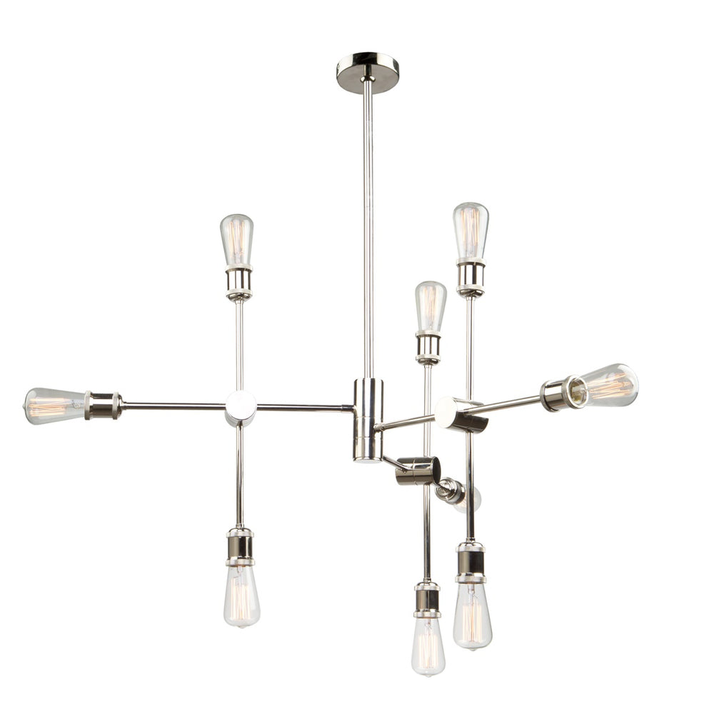 Tribeca AC10789PN Chandelier in Polished Nickel