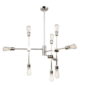 Tribeca AC10789PN Chandelier in Polished Nickel