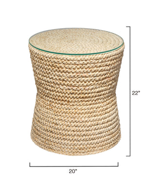 Grain Braided Side Accent Table