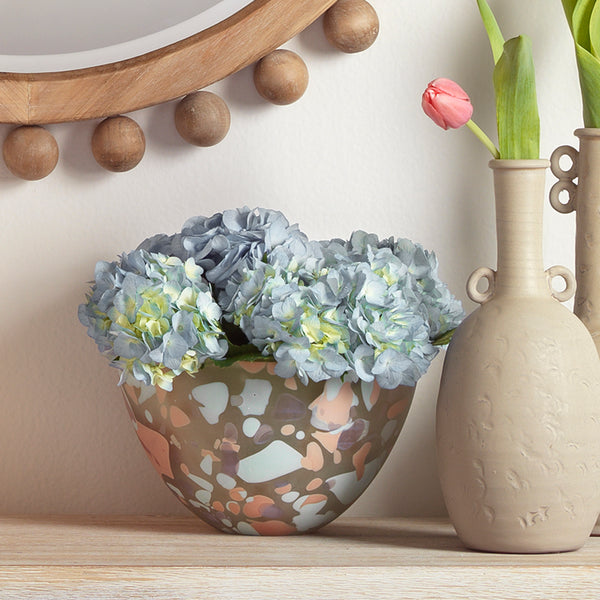 Watercolor Glass Decorative Bowl, Medium