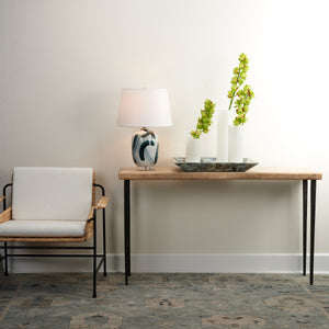 Farmhouse Wood Console Table, Natural