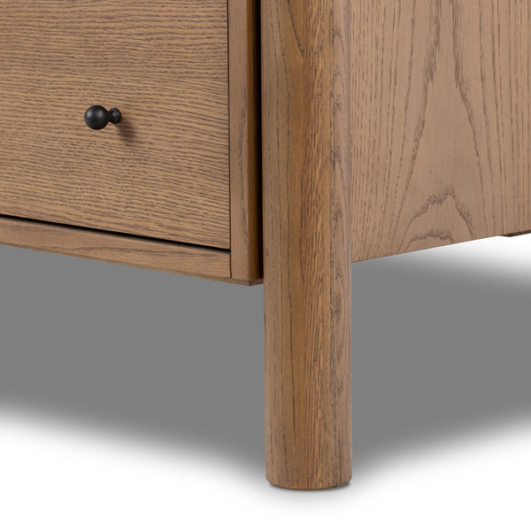 Roark 6 Drawer Dresser In Amber Oak Veneer