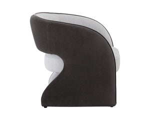 ROSALIA LOUNGE CHAIR - MINA LIGHT GREY / MEG ASH