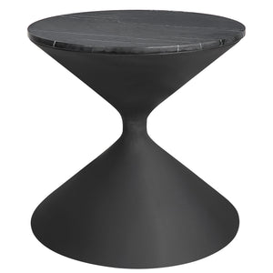 Time's Up Hourglass Shaped Side Table