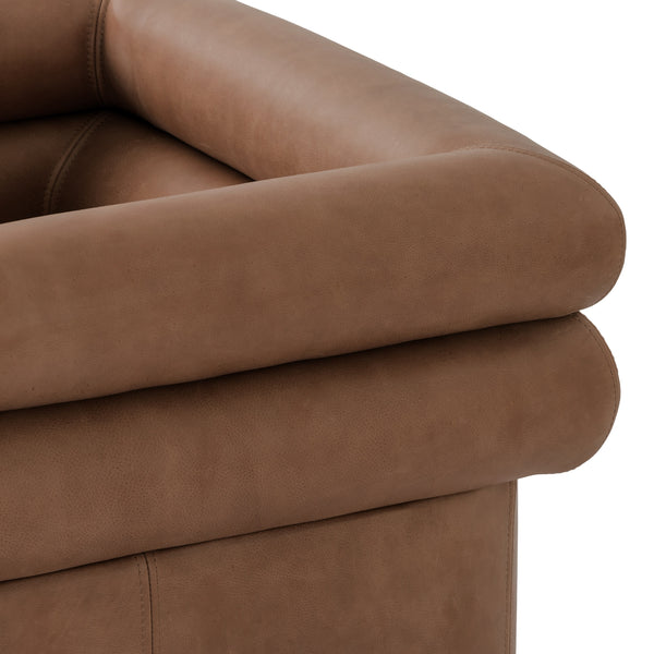 Evie Swivel Chair In Palermo Cognac