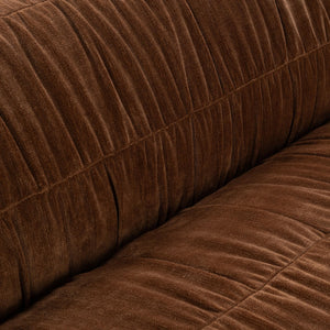 Afeela Upholstered Sofa - Bronze, Polyester & Wood