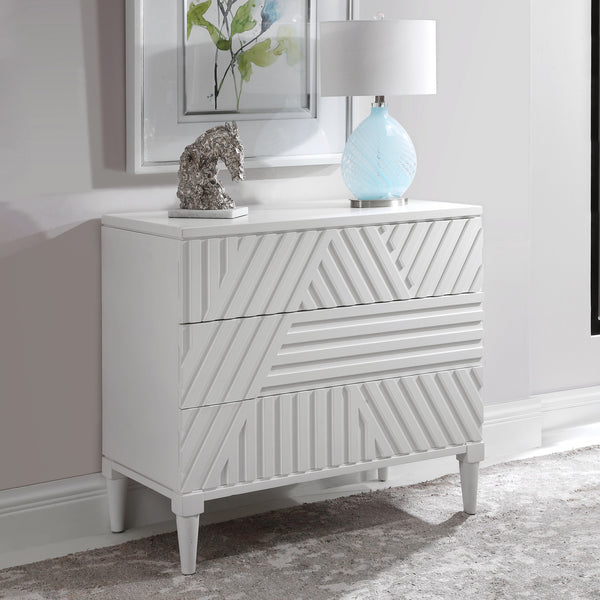 Colby Drawer Chest In White