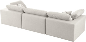 Carmen Cloud Modular Sofa In Cream Linen Fabric