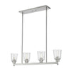 Bohin 4 Light Island/Billiard in Brushed Nickel  Finish