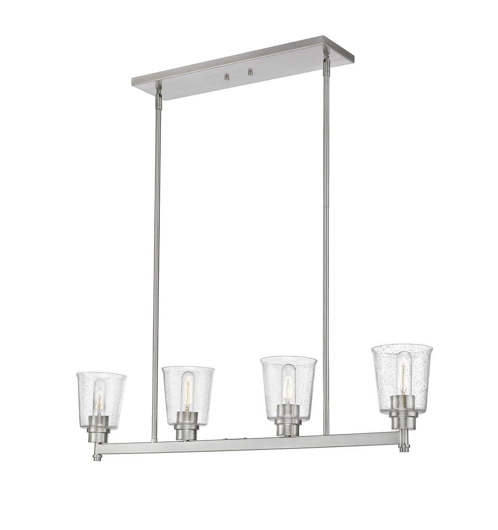 Bohin 4 Light Island/Billiard in Brushed Nickel  Finish