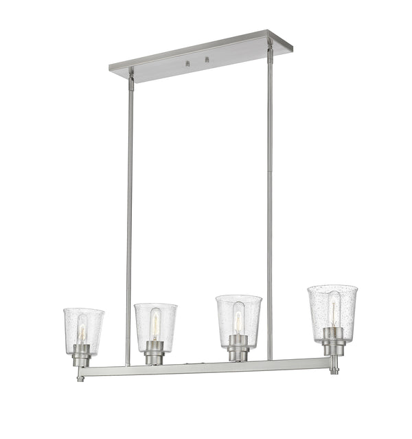 Bohin 4 Light Island/Billiard in Brushed Nickel  Finish