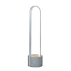 Cortina 16W LED Table Lamp AC7591BA in Brushed Aluminum with Grey Base