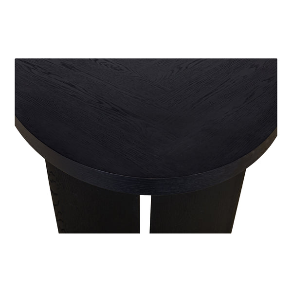 Moe's William Dining Table Black with Herringbone Pattern