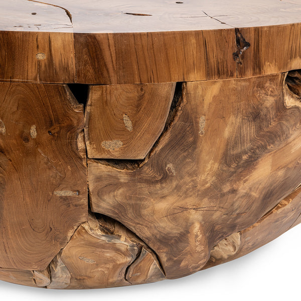 Garford Solid Wood Round Coffee Table - Natural