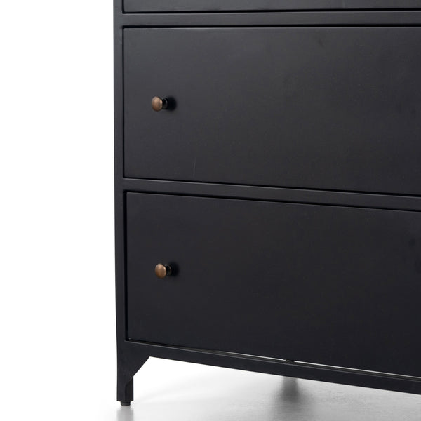 Belmont Large Storage Nightstand In Black
