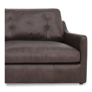 Thurlow Corner Modular Sectional in Espresso Brown Leather