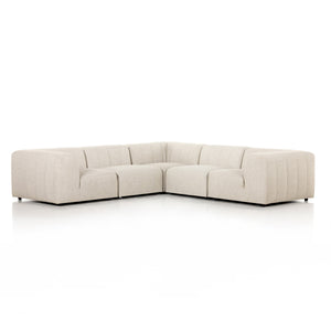 Gwen Outdoor 5 Pc Sectional In Faye Sand
