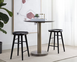 DOMINIC COUNTER STOOL - BLACK
