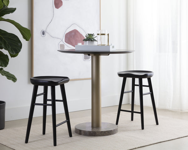 DOMINIC COUNTER STOOL - BLACK