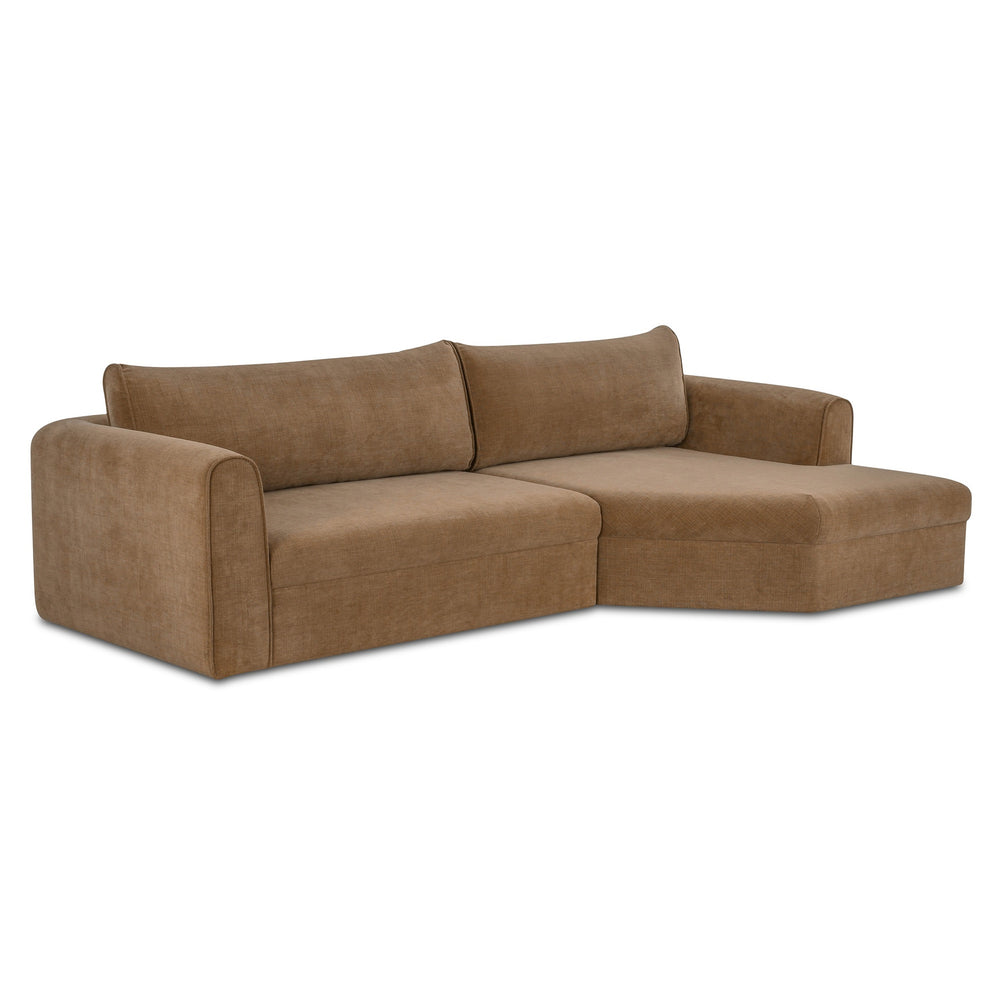 Madrid Right Sectional in Taupe Fabric
