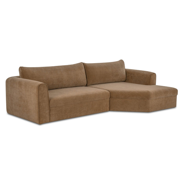 Madrid Right Sectional in Taupe Fabric