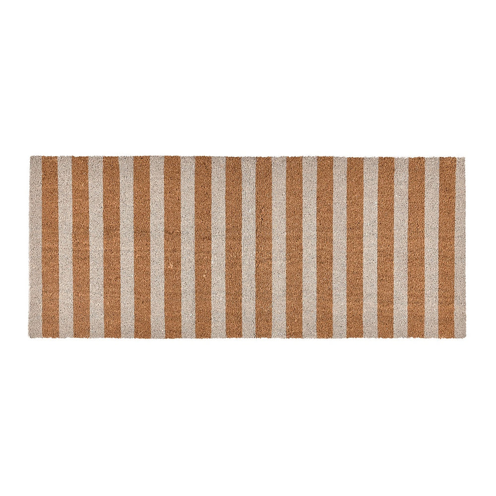Classic Home Striped Doormat Ivory/Natural 24"x57"