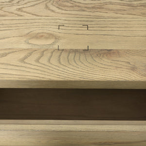 Torrington Charging Nightstand - Sandy Oak Resawn
