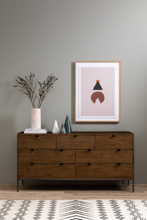 Trey 7 Drawer Dresser In Auburn Poplar