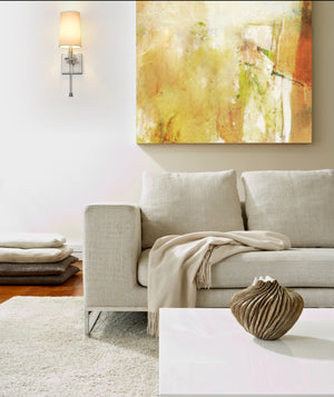 Sophia 1 Light Wall Sconce in Brushed Nickel Finish