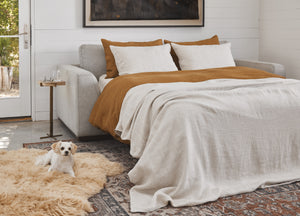 Lalo Lambskin Rug In Beige In 4.5x5.75