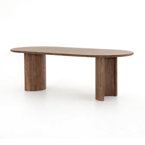 Paden Dining Table in Seasoned Brown Acacia