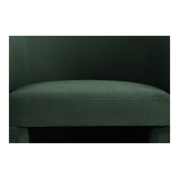 Moe's Franco Chair in Dark Green