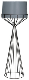 Portal Floor Lamp, B, Black Steel