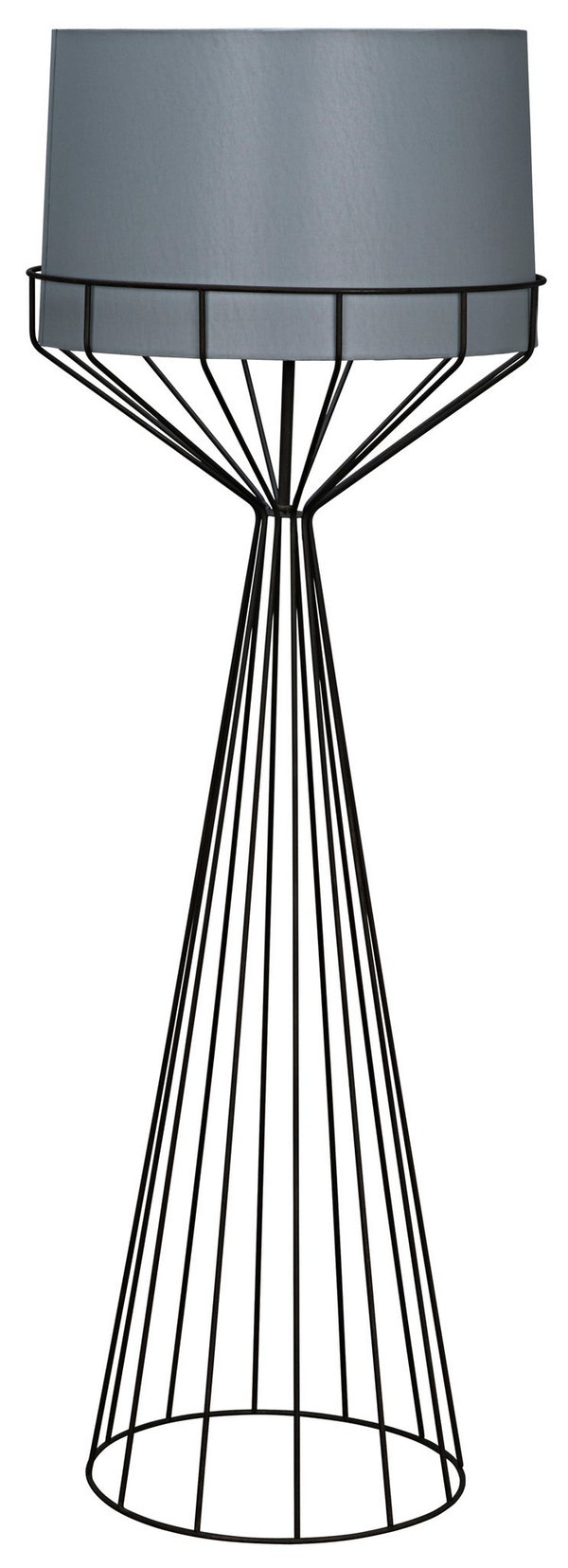 Portal Floor Lamp, B, Black Steel