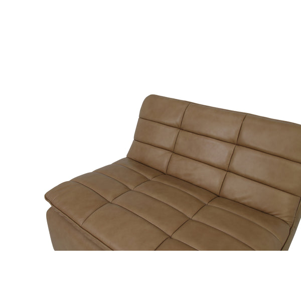 Moe's Lino Slipper Chair Tan Leather