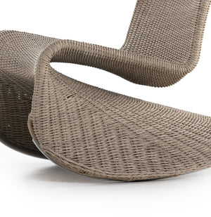 Portia Outdoor Rocking Chair In White