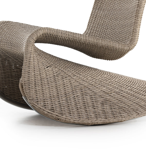Portia Outdoor Rocking Chair In White