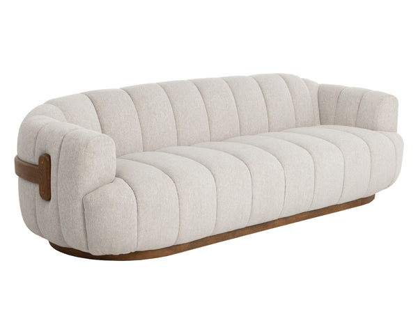 TADEO SOFA - WARM BROWN - DOVE CREAM