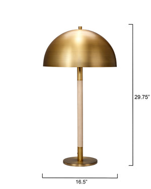 Merlin Wood and Metal Table Lamp