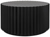 Stern Industrial Steel Coffee Table in Matte Black