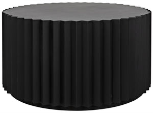 Stern Industrial Steel Coffee Table in Matte Black