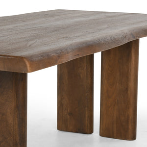 Holmes Solid Mango Wood Dining Table - Artisan Brown