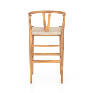 Muestra Bar Stool-Matte Sealed Teak
