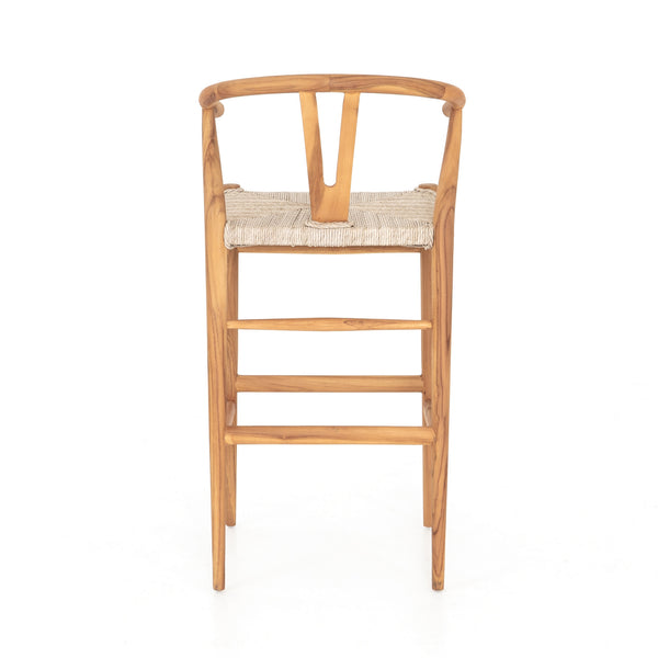 Muestra Bar Stool-Matte Sealed Teak