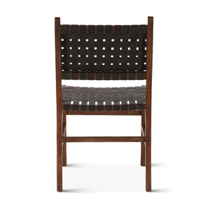 Palermo Dining Chair 18" Black Leather