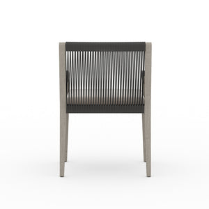 Sherwood Dining Armchair In Grey/Stone Grey